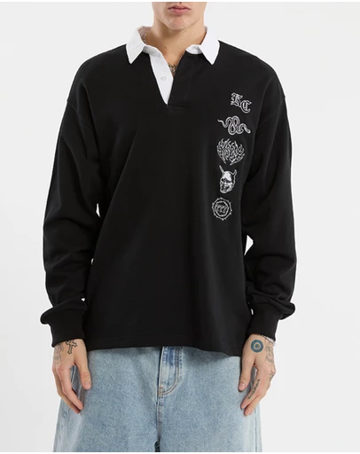 Kiss Chacey - Stacked Loopback Rugby Jumper