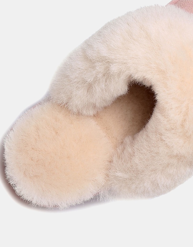 EVERAU - Australian Shepherd Ugg Muffin Slipper Cow Suede Upper House Shoes