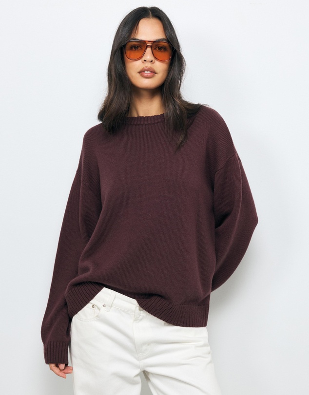 AERE - Nola Oversized Cashmere Blend Knit Jumper