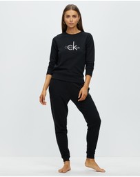 Calvin Klein - Logo Lounge Refresh Long Sleeves Crew Neck Top