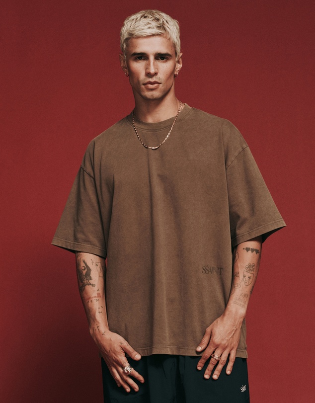 SSAINT - The Legacy Tee - Vintage Brown/Tonal Logo