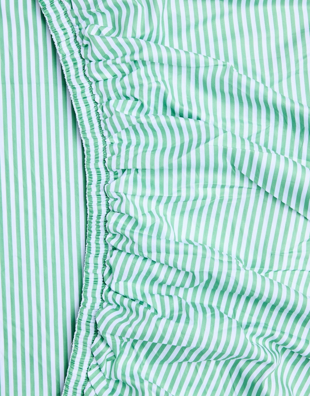 Kip&Co - Tarragon Stripe Organic Cotton Baby Fitted Sheet Cot - Babies