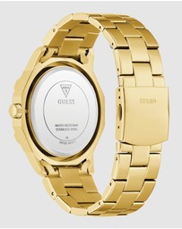 GUESS - Guess Regal  Men's Gold Tone Multi-function Watch