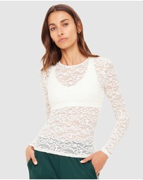 The Upside - Lyon Rosa LS Top