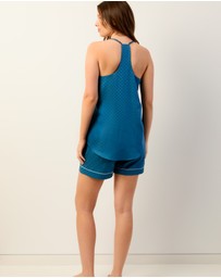 Wanderluxe Sleepwear - Azure Camisole Boxer Set
