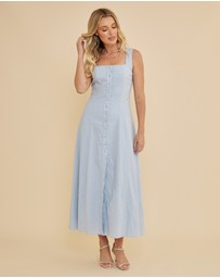 Amelius - Lucie Buttoned Midi Dress