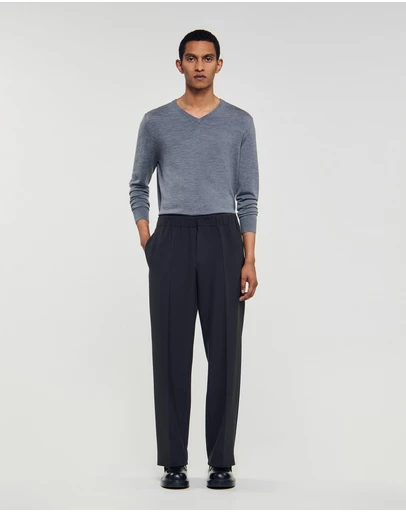 Sandro - Large Jersey Pants