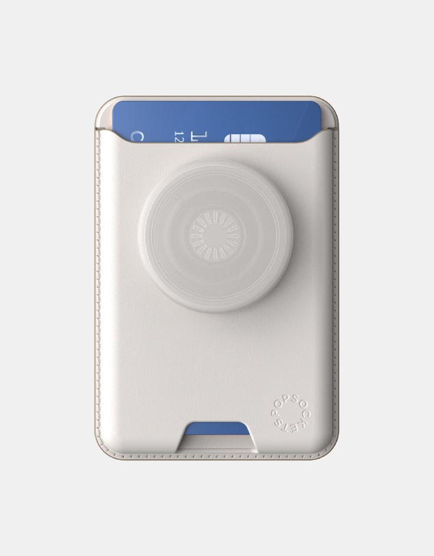 PopSockets - PopWallet+ MagSafe Softgoods Phone Wallet Card Holder+ Magnetic Adapter Ring