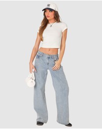EDIKTED - Better Basics Cropped T Shirt