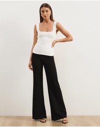 Atmos&Here - Gia Square Neck Knit Top