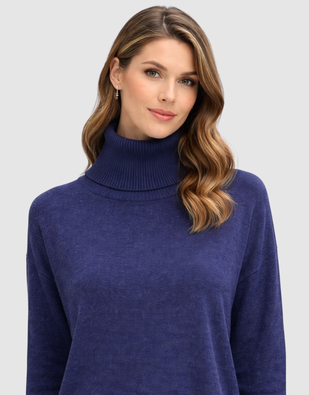 Honey and Beau - High Neck Knit