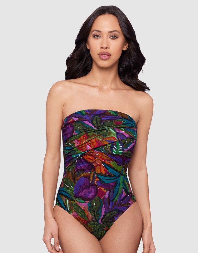 Magicsuit - Cactus Flower Goddess One Shoulder Tummy Control Swimsuit