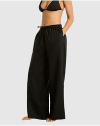 Sea Level Australia - Palazzo Linen Pants