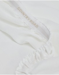 Country Road - Skye Linen Queen Fitted Sheet