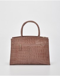 Cobb & Co - Arlie Leather Croc Tote
