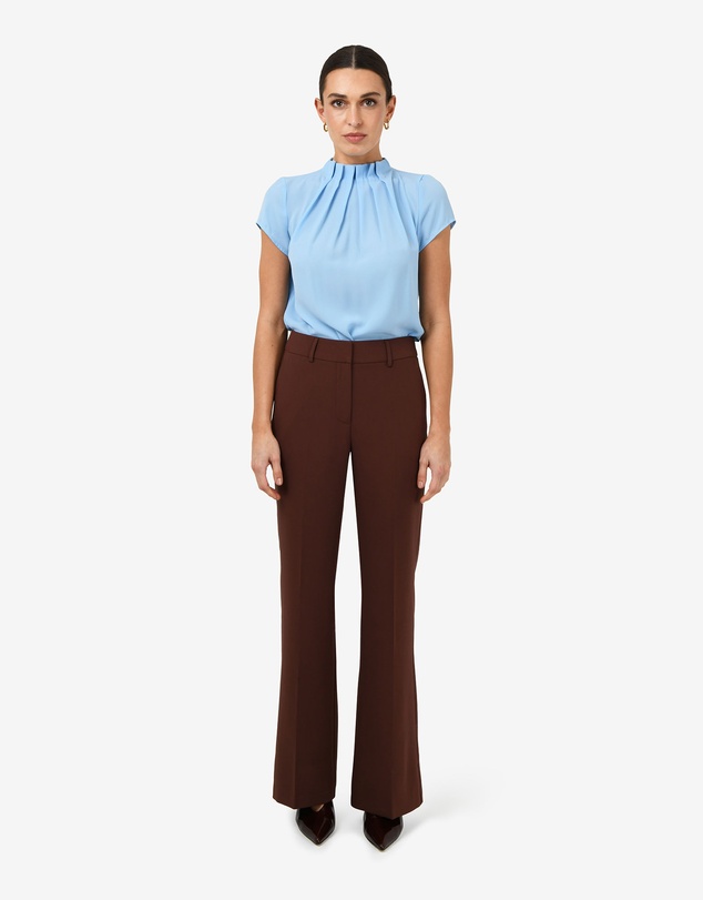 Forcast - Olivia Pleated High Neck Top