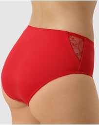 Nessa - Sonata High Waist Full Cut Brief with Embroidery