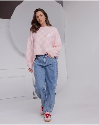 ALEXANDRA - Catier Knit Jumper Light Pink