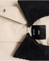 M.N.G - Cotton Jacket With Corduroy Collar