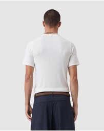 Zanerobe - Henley Rib Baby Tee White