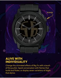 Fossil - Machine Black Analogue-Digital Watch