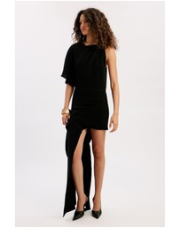 Bardot - Halsey High Low Drape Dress