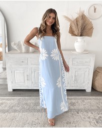 Esther & Co - Holden Dress - Blue Floral