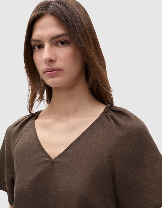 Seed Heritage - Core Linen Flutter Mini Dress