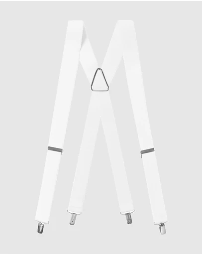 Buckle - Australian Made Plain X Back Braces. 35mm width.