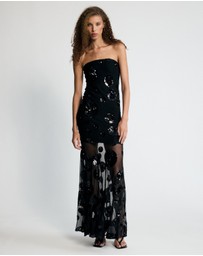Lover - Alexis Strapless Sequin Maxi Dress