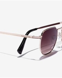 Hawkers Co - HAWKERS - Silver Smoke Brown SIXGON  Sunglasses for Men and Women UV400