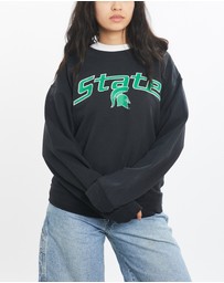Vintage by The Real Deal - Pre Loved - Vintage 90s NCAA Michigan State Spartans Sweatshirt