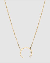 Luna Rae - Solid Gold - Eclipse Diamond Necklace