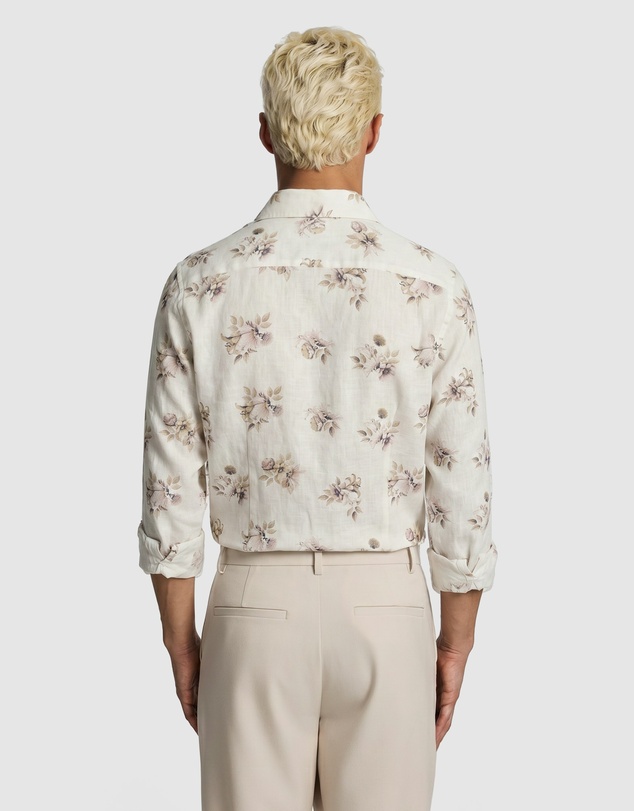yd. - Lucio Slim Floral Shirt