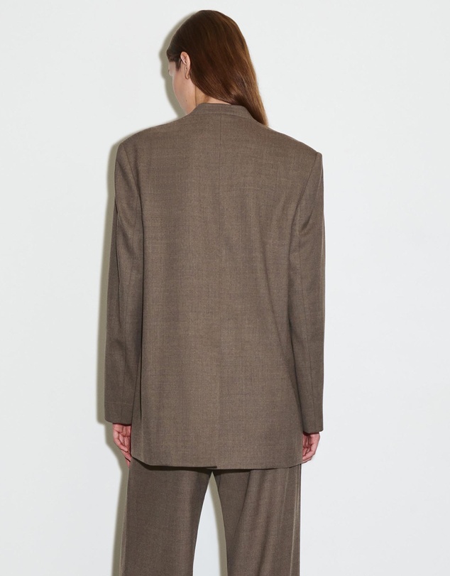 COS - Collarless Wool-Blend Blazer