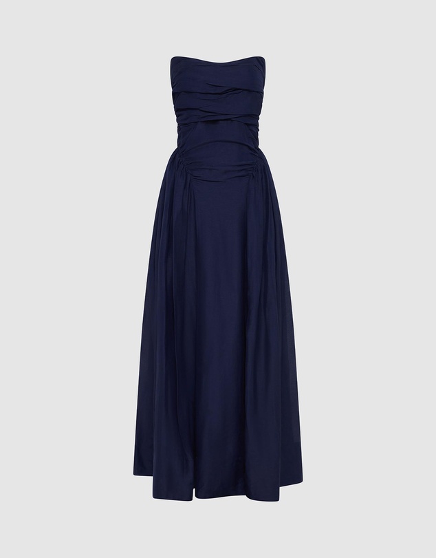 Shona Joy - Celeste Strapless Panelled Maxi Dress