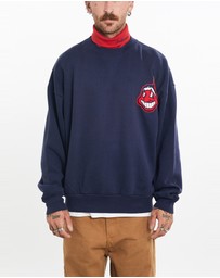 Vintage by The Real Deal - Pre Loved - Vintage 90s MLB Cleveland Indians Turtleneck Sweatshirt