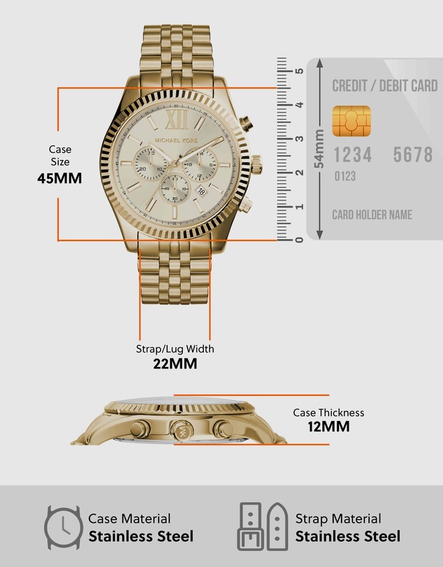 Michael Kors - Michael Kors Lexington Gold Watch MK8281