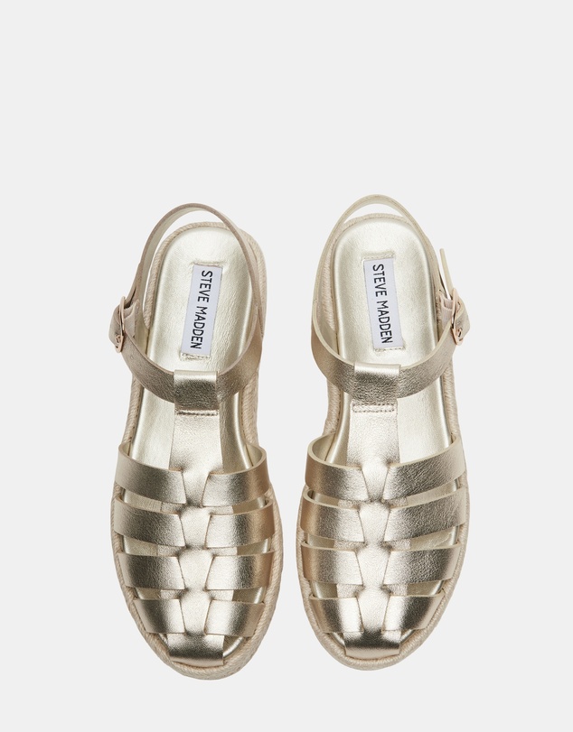Steve Madden - Marlin Gold Leather Heels