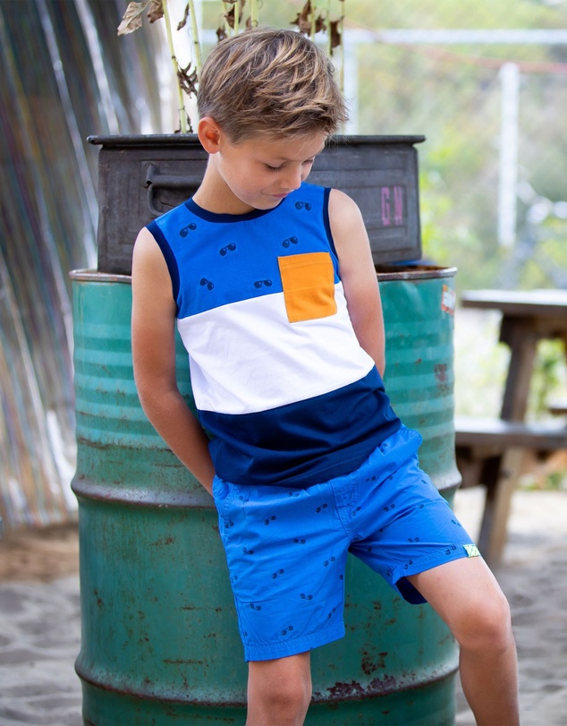 B.Nosy - Sunglasses Print Shorts - Kids-Teens