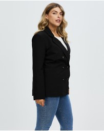 Atmos&Here Curvy - New Jersey Boyfriend Blazer