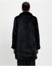 Lindsay Nicholas New York - Faux Fur Car Coat
