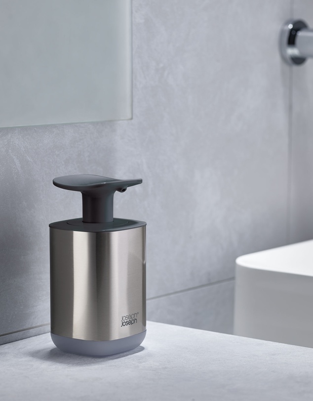 Joseph Joseph - Presto™ Steel Hygienic Soap Dispenser (Grey)