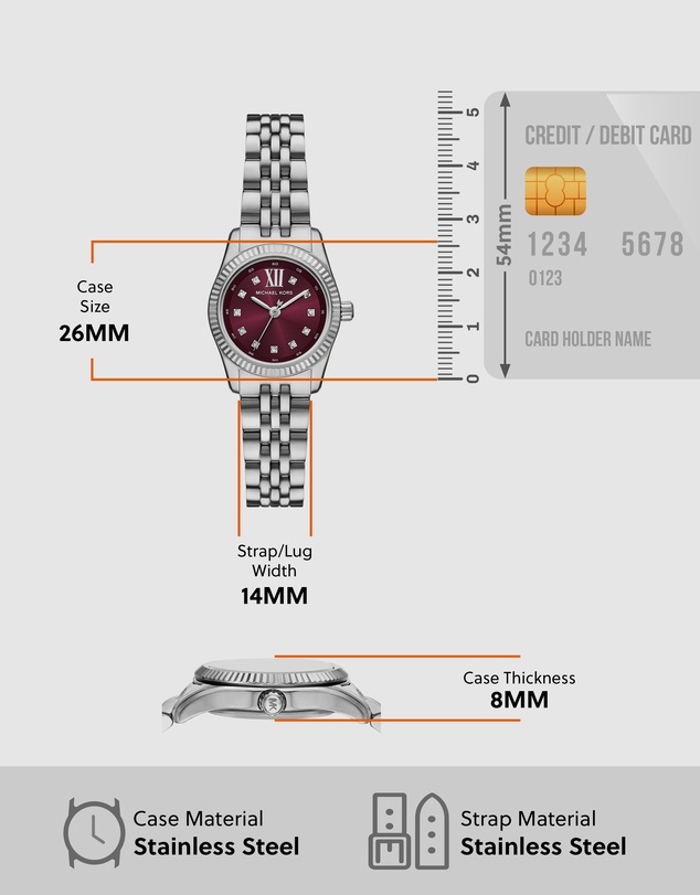 Michael Kors - Lexington Silver Analogue Watch