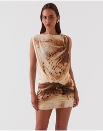 SOVERE - Odette Drape Mini Dress