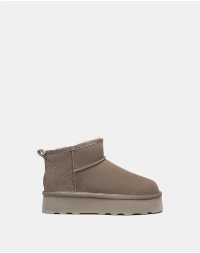 EVERAU - Australian Shepherd Ugg Thick Bottom Ronnie Cow Suede Upper UGG Boots