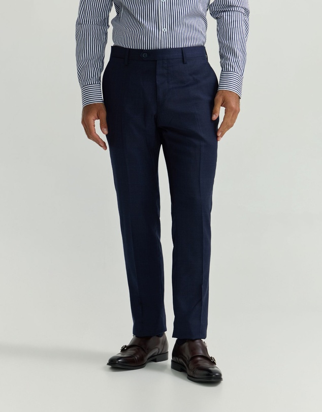 Oxford - Auden Wool Checked Suit Trouser