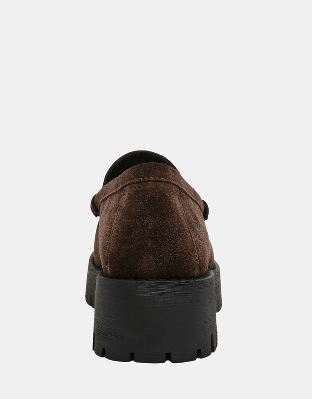 Steve Madden - Langsten-CN Brown Suede Loafers