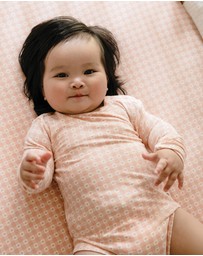 Kynd Baby - Comfy Bodysuit Long Sleeve in Heart Gingham