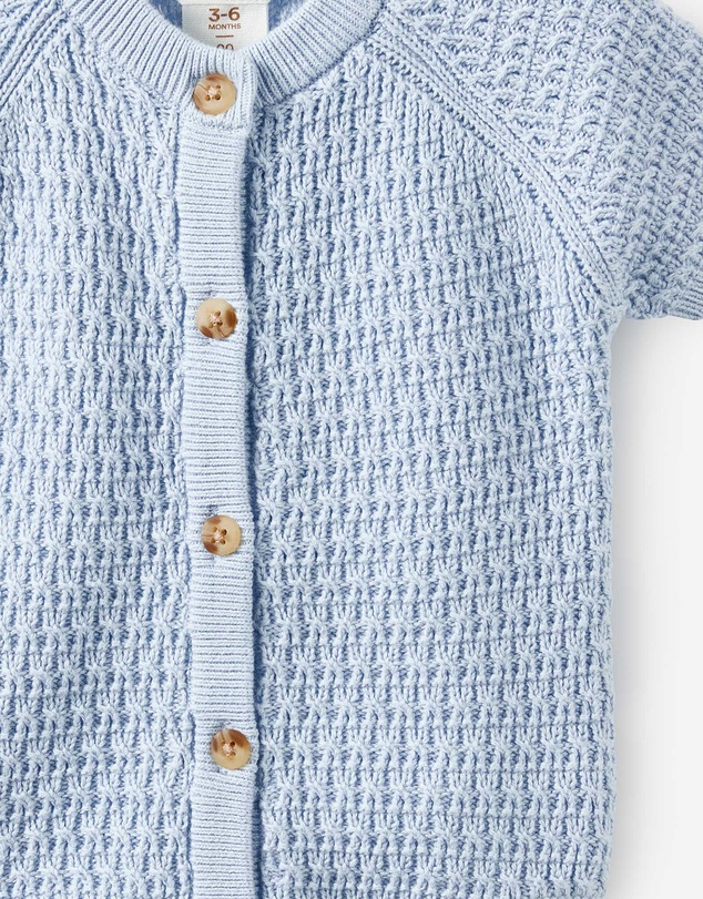 Cotton On Kids - Baby Organic Raglan Knit Bubbysuit